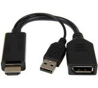 LINK Adaptateur Hdmi Mâle - Displayport 1.2 Femelle avec Connecteur USB 4k pour Pc/