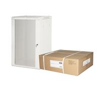 LINK Armoire Rack 19" 18 unités murales (A) 905 x (L) 600 x (P) 450 mm. Gris, désassemblé Porte Verre