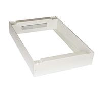 Link Base pour Armoire Rack 19" de Marque, 800 x 1000 mm, Gris