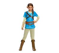 Link Breath Of The Wild Deluxe Costume, Blue, Large (10-12)