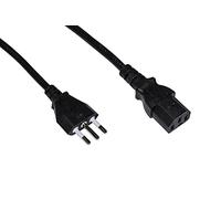 Link Accessori LKIT18 câble électrique Noir 1,8 m Prise d'alimentation type L Coupleur C13