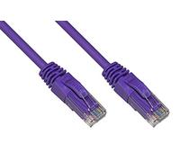 LINK Câble réseau Catégorie, 6 A, Non blindé UTP AWG24, Couleur Violet halogène, 0,5 m