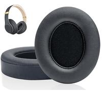 Link Dream Beats Studio 3 Coussinets d'oreille de Rechange, Oreillettes de Remplacement pour Beats Studio 3 et Studio 2, Coussinet Cache-Oreilles en Supression de Bruit Mousse à Mémoire (Titane)