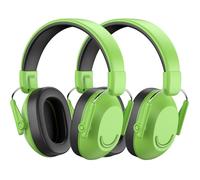 Link Dream Casque Anti Bruit Enfant, Casque Anti-bruit Enfant Pour Âge 3-16 Ans, SNR 30dB Casque Antibruit Bebe Facilement Réglable Pliable Pour l’Autisme, Feux d’Artifice, Concert, Vert, 2 Pièces