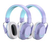 Link Dream Casque Anti Bruit Enfant, Casque Anti-bruit Enfant Pour Âge 3-16 Ans, SNR 30dB Casque Antibruit Bebe Facilement Réglable Pliable Pour l’Autisme, Feux d’Artifice, Concert, Violet, 2 Pièces