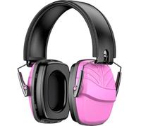 Link Dream Casque Anti Bruit Enfant, Casque Antibruit Adulte SNR 35dB, Protection Auditive de Travail, Confortable et réglable, pour l’Autisme, Travaux de voirie, Chantiers, Aéroports, Rose, 1 Pièce