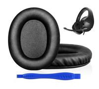 Link Dream Coussinets pour HyperX Cloud 1 2 3/Pro/Core/Alpha/Alpha S/Alpha Pro/Flight/Flight S/Stinger/Stinger S/CloudX Stinger/Flight Casque, Mousse Casque Coussin avec Cuir protéiné Plus Doux, Noir