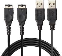 Link-e : 2 X Cable Chargeur Alimentation USB Compatible avec la Console Nintendo GBA SP (Gameboy Advance SP) et DS Originale