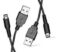 Link-e : 2 X Cable Chargeur USB Compatible avec Console Portable Nintendo 2DS, 3DS, DSI, XL, NEW