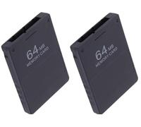 Link-e : 2 X Carte Memoire 64mb Compatible avec la Console Playstation 2 PS2