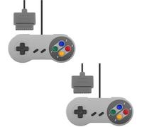 Link-e : 2 X Manette de Jeu pour Console Super Nintendo SNES