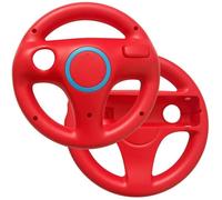 Link-e - 2 X Volant compatible avec manette Wiimote sur console Nintendo Wii/Wii-U (Rouge)