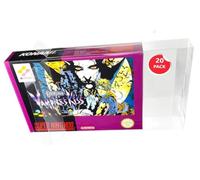 Link-e : 20 X Boitier de Protection en Plastique Compatible avec Boite de Jeu sur Console Super Nintendo SNES et Nintendo 64 N64