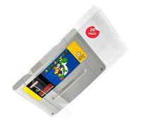 Link-e : 20 X Boitier de Protection en Plastique Compatible avec Cartouche de Jeu sur Console Super Nintendo SNES