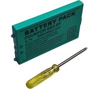 Link-e - Batterie de Remplacement 3.7V 850mAh Compatible avec la Console Portable Nintendo Gameboy Advance SP - GBA SP
