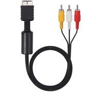 Link-e : Cable de Remplacement AV RCA Audio Video Compatible avec les Consoles SONY PLAYSTATION PS1, PS2 et PS3