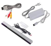 Link-e : Chargeur Secteur, Cable AV et Barre Capteur Filaire Compatible avec la Console Nintendo Wii