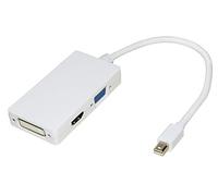 Link LKADAT17 Adaptateur Mini Displayport Mâle vers DVI+HDMI+VGA Femelle