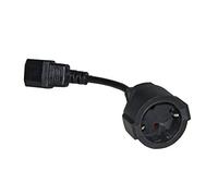 LINK lkadsk Câble Adaptateur d'alimentation Prise schuko Allemande Femelle - IEC C14 mâle, 15 cm