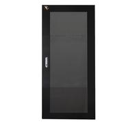 Link LKDOOR27UFN Porte en métal perforée avec Serrure pour Armoire Rack Link 27U 600 mm - Noir, Ventilation et sécurité