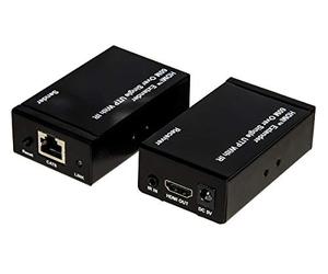 LINK LKEXT161 Rallonge Hdmi Via câble réseau Cat 6 jusqu'à 60 mètres 1080P avec Commande Infrarouge Noir