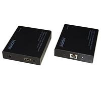 LINK LKEXT31 Rallonge Hdmi Via câble réseau Cat 6 jusqu'à 60 mètres 4K60 Hz avec capteurs IR, Noir