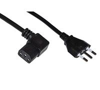 LINK lkit18d Câble Alimentation Fiche Italienne tripolaire 10 A - Prise 90 degrés IEC, 1.8