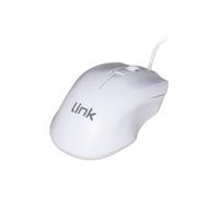 LINK LKMOS11 Mouse USB Ergonomico Ottico Bianco 1200 DPI per PC e Laptop