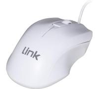 LINK LKMOS11 Souris USB ergonomique optique blanche 1200 DPI pour PC et ordinateur portable