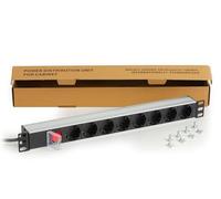 Link Multiprise de rack 19" LKMP08S 8 prises SCHUKO réversibles 180° interrupteur 16A
