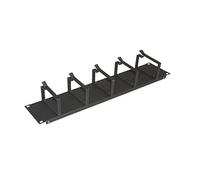 LINK lkorg1un Passepoil Guides pour armoires 19 1 Unité 5 Anneaux en métal, Noir