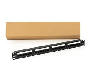 Link LKP5E24U1 - Panneau Patch 19" Non Blindé UTP 24 Ports 8 Pôles RJ45 - pour Réseaux Catégorie 5e