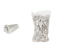 Link LKPL8GR Lot de 100 connecteurs RJ45 de 6 mm pour Plug, 8 Poles, Câble catégorie 5E-6, gris