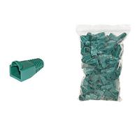 Link LKPL8V Lot de 100 Cache-connecteurs RJ45 6 mm pour Prise 8 pôles Câble Catégorie 5E-6 Vert