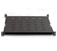 LINK lkrip550en Étagère Universelle pour Armoire Rack Amovible sur Rails télescopiques, 550 mm, Noir