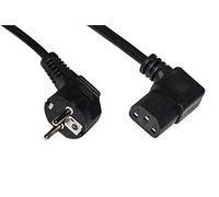 Link LKSK18N Câble d'alimentation Fiche Allemande 16A 90 Degrés - Prise IEC C13 90 Degrés MT.1.80