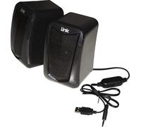 LINK LKSP03 Haut-parleurs audio USB 5W Petits et légers avec contrôle du volume Noir