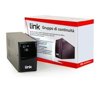 Link LKUPS650 - Groupe de continuité Line Interactive PWM 650 VA 390 W avec 2 Prises câble et fiche Italiens