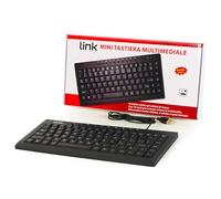 Link Clavier LKTAST04 Maison USB QWERTY Anglais Noir