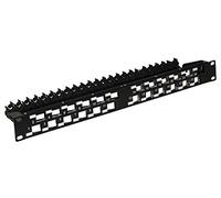 Link Panneau de Fixation Vide 24 Portes avec Portes angulaires pour Rack 19" 1U