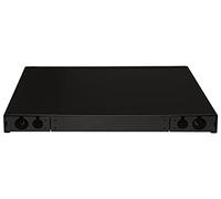LINK Panneau en fibre optique 19" avec 24 adaptateurs SC Duplex monomode Profondeur 250 mm Noir