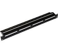 LINK Patch Panel LKP624U 24 Ports Cat 6 UTP Noir pour armoires 19" Networking