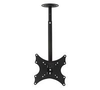 LINK Support Extensible Montage au Plafond pour TV LED/LCD LKBR19 Compatible avec VESA 200x200 en métal Noir Prend en Charge Les écrans de 13 à 43 Pouces Poids Maximum 25 kg avec Inclinaison et