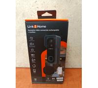 Link2Home Kit sonnette vidéo sur batterie – Wi‑Fi, audio bidirectionnel, carillon sans fil