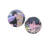 LinkClicks Ornament De Sable Coulant Insigne Manga LinksClick Figure Acrylique Sous-verre De Sable Coulant Collections De Fans (D)