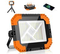 Linke Lampe de Travail Rechargeable Solaire/USB-C Batterie 20000mAh Power Bank 2 Luminosité 3 Températures de Lumière Mode SOS IP66 Projecteur LED Chantier Portable pour Camping, Atelier, Urgence