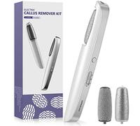 LINKEVAP Kit de pédicure électrique professionnel pour pieds - Pour peaux sèches, mortes, fissurées, dures, à la maison - Pour homme et femme (blanc froid)