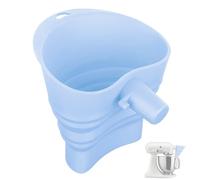 Linkidea Bouclier verseur en silicone pour mixeur sur pied, entonnoir pliable, bec de bol mélangeur, compatible avec KitchenAid Artisan Ksm150 5QT (bleu)