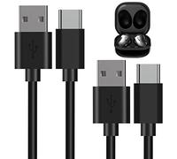 Linkidea Câble de charge compatible avec Samsung Galaxy A55/A54/A35/A25, Buds 3 Pro/3/FE/2 Pro/2/Live/Pro, câble de charge de remplacement USB vers USB-C (lot de 2 câbles de 120 cm)