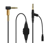 Linkidea Câble de microphone pour casque compatible avec V-Moda Crossfade 2, LP, LP2, M-200, M-100, M-80, V-80/3,5 mm, câble stéréo de rechange avec microphone de jeu, 1,8 m